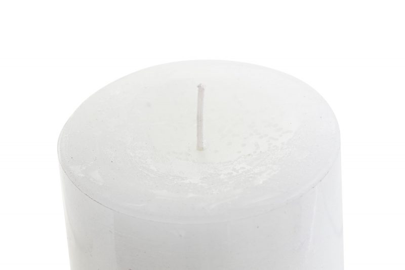 Bougie Cire 285gr Blanc 6,5x6,5x9,5cm – Image 2