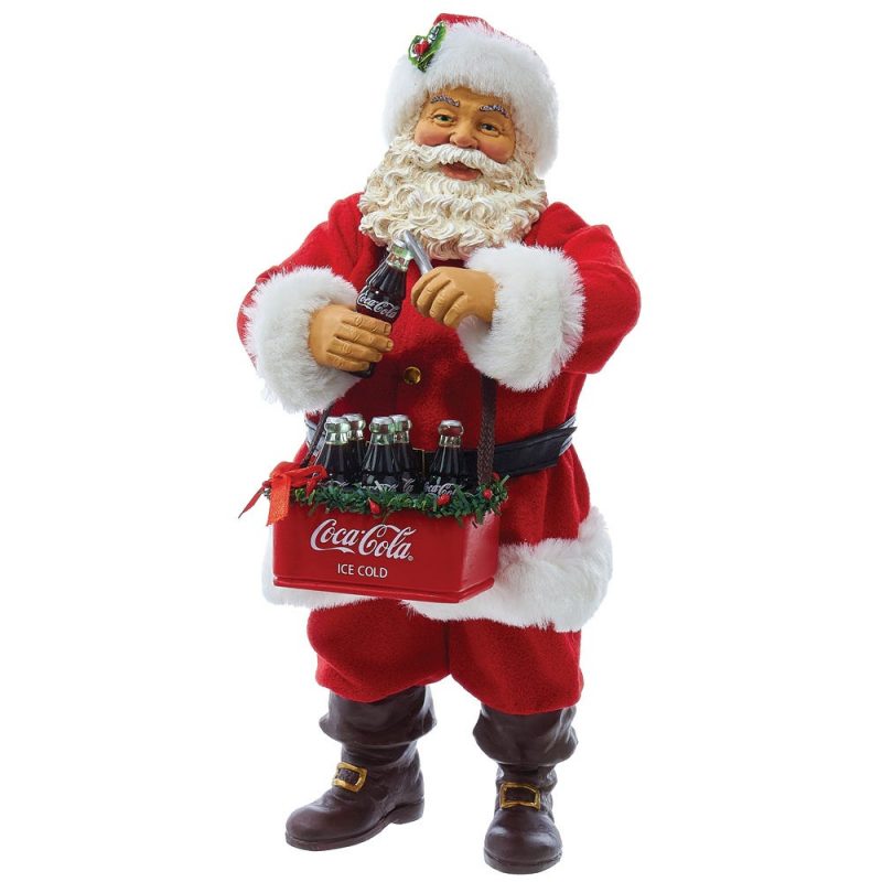 Père Noël "Kurt's Adler" Ouvrant un Coca H.26cm
