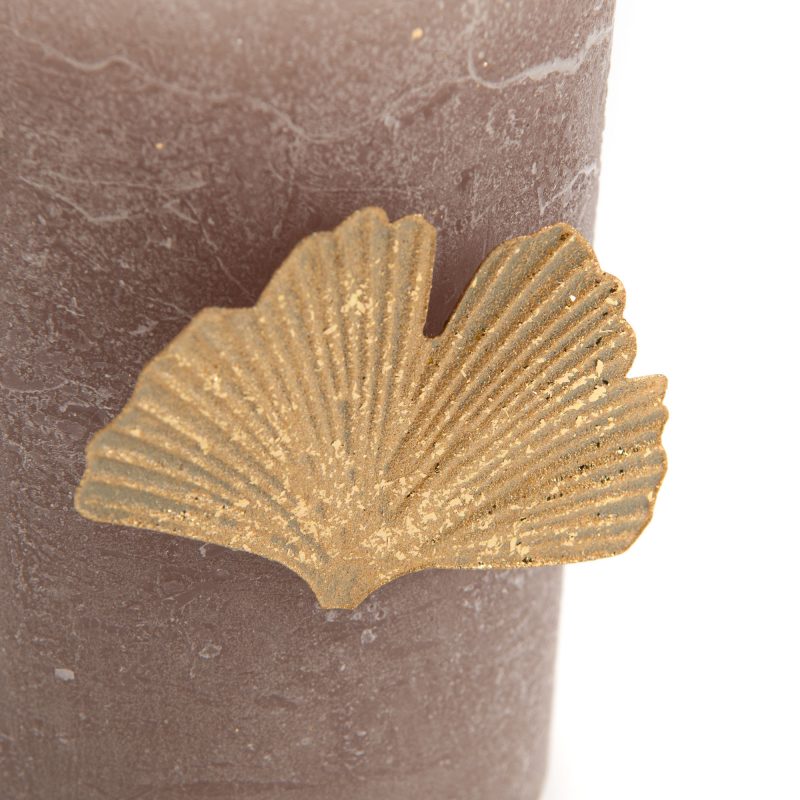 Bijoux de Bougie Ginkgo Doré 4x5cm