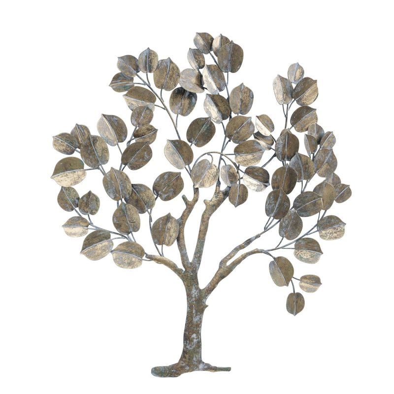 Arbre de Vie Mural en Métal Doré 97×1,8x65cm – Sweet Maloryne