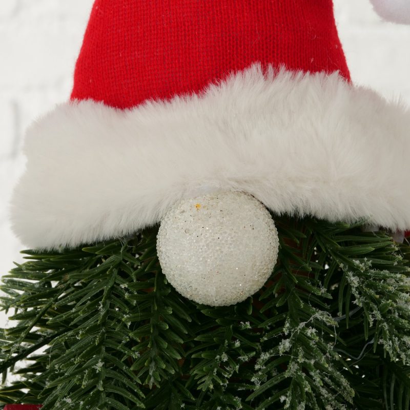 Sapin, Père Noël Verdoyant, Rouge et Blanc Artificiel H.47cm – Image 5