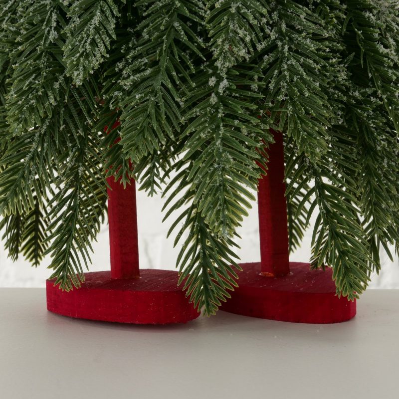 Sapin, Père Noël Verdoyant, Rouge et Blanc Artificiel H.47cm – Image 8