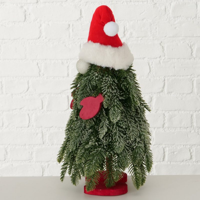 Sapin, Père Noël Verdoyant, Rouge et Blanc Artificiel H.47cm – Image 3