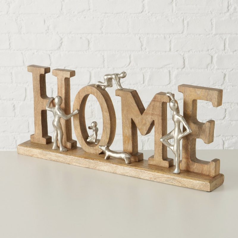 Lettrage Home, Manguier et Alu Nickelé H.26cm – Image 7