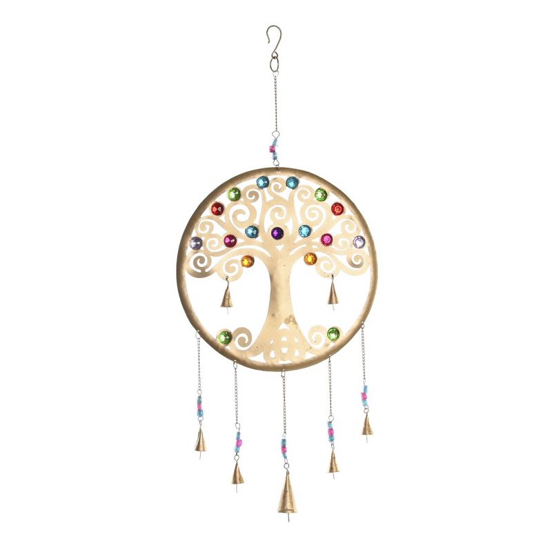 Pendentif Arbre de Vie en Métal 33x1x77cm