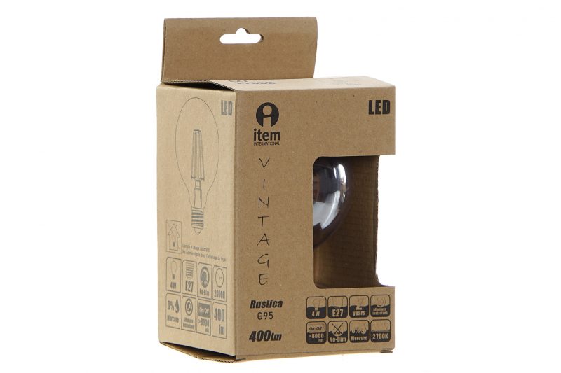 Ampoule LED Rétro Blanc Chaud E27 9,5x9,5x14,2cm – Image 2
