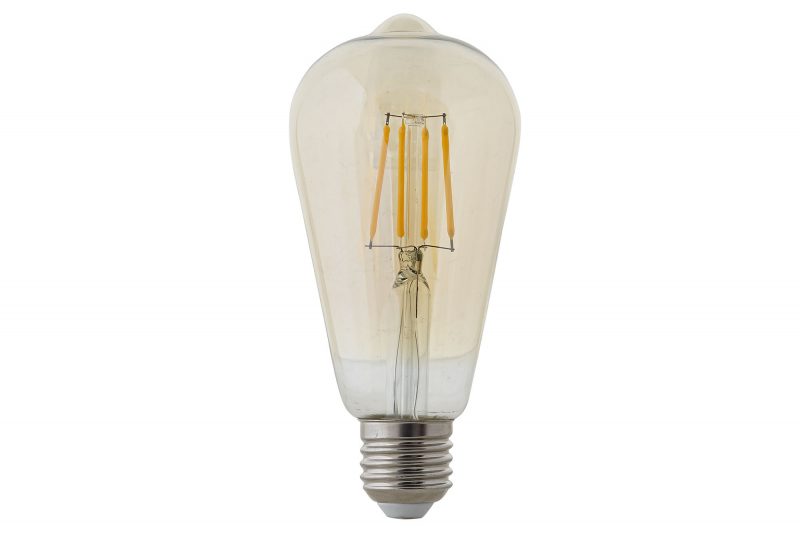 Ampoule LED Rétro Blanc Chaud E27 6,5x6,5x23cm