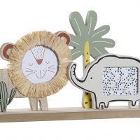 Cadre Multiphoto "Lion" en Bois et Verre 30x6x17cm