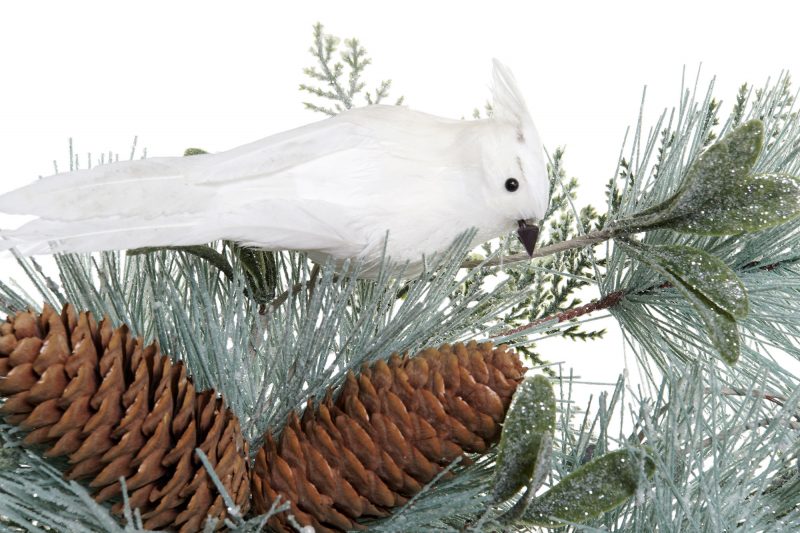 Guirlande PVC Verte Oiseau Enneigé 80x11x20cm – Image 3