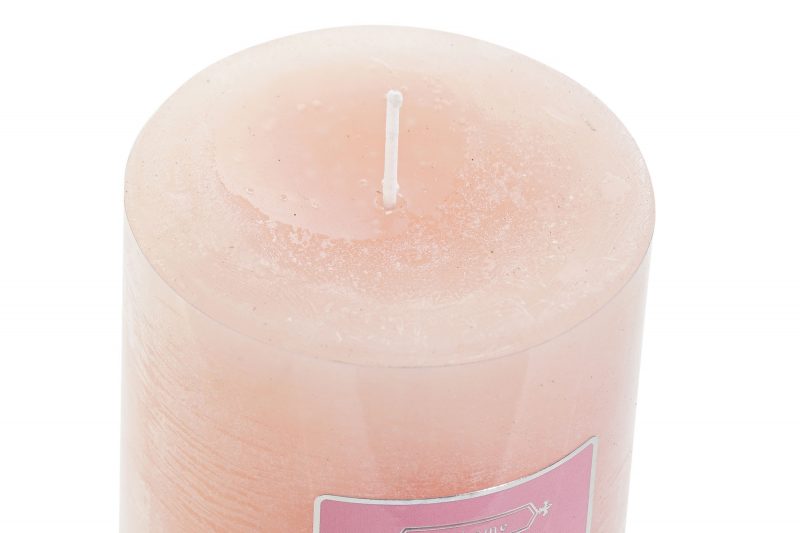 Bougie Cire Rose 208gr 6,5x6,5x7cm – Image 2