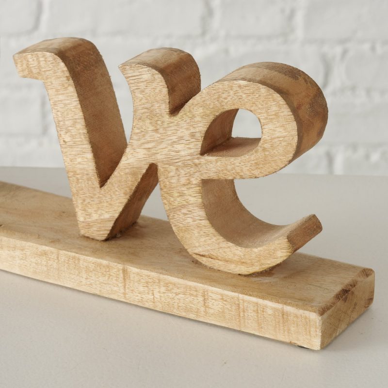 Lettrage "Love" en Alu et Bois de Manguier 6xH18cm – Image 6