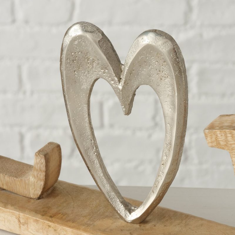 Lettrage "Love" en Alu et Bois de Manguier 6xH18cm – Image 5