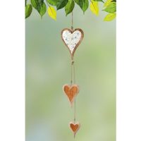 Guirlande Coeurs en Bois Floral 2,5x10x14cm – Image 2
