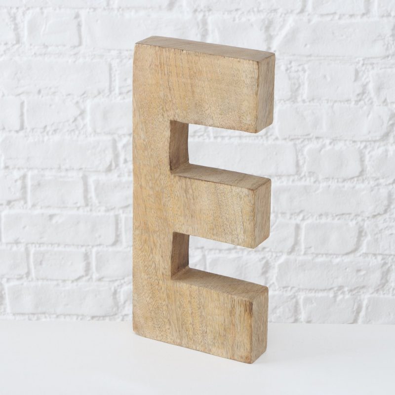 Lettrage "HOME" 4 Lettres à Poser en Bois de Manguier Foncé 14x31cm – Image 6