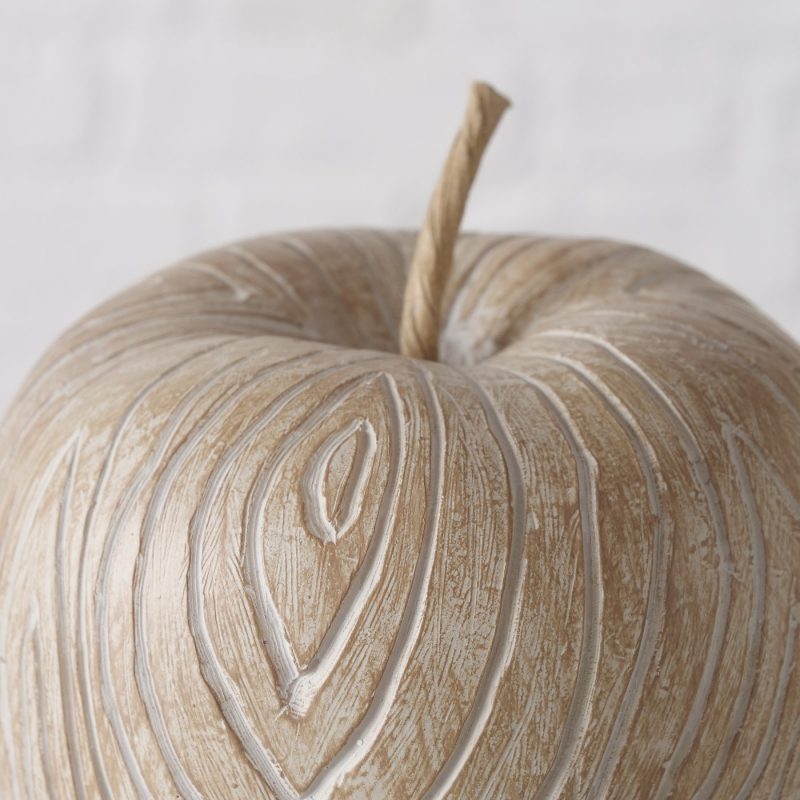 Pomme "Karimo" en Résine Beige H.9,5cm – Image 4
