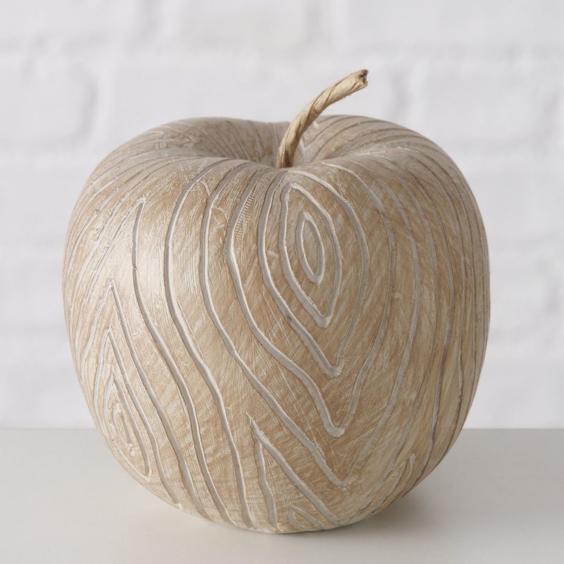 Pomme "Karimo" en Résine Beige H.9,5cm