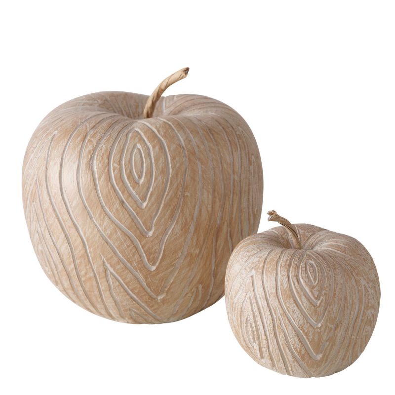 Pomme "Karimo" en Résine Beige H.9,5cm – Image 2