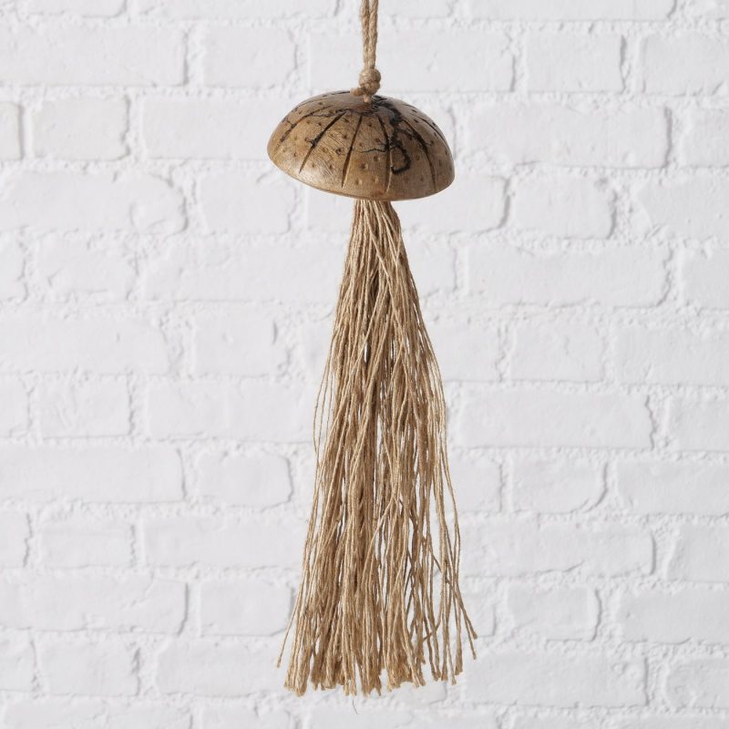 Pendentif Coquillage "Percha" en Bois de Manguier 2 Modèles au Choix ø10xH.36cm – Image 7