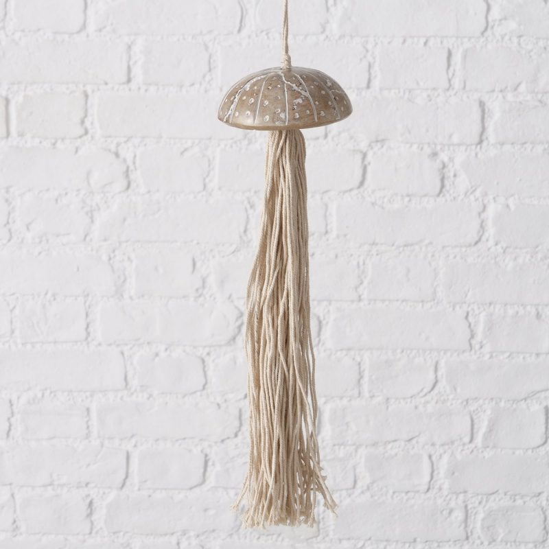 Pendentif Coquillage "Percha" en Bois de Manguier 2 Modèles au Choix ø10xH.36cm – Image 2