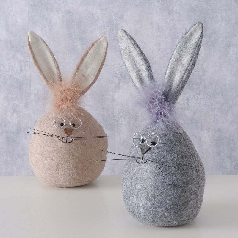 Bloc Porte "Gabsy" Lapin en Polyester 2 Couleurs au Choix 13xH.34cm – Image 9