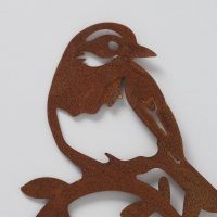 Pic Décoratif "Teta" Oiseau en Métal Rouillé 2 Modèles au Choix H.36cm – Image 3
