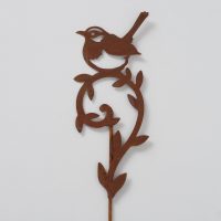 Pic Décoratif "Teta" Oiseau en Métal Rouillé 2 Modèles au Choix H.36cm – Image 5