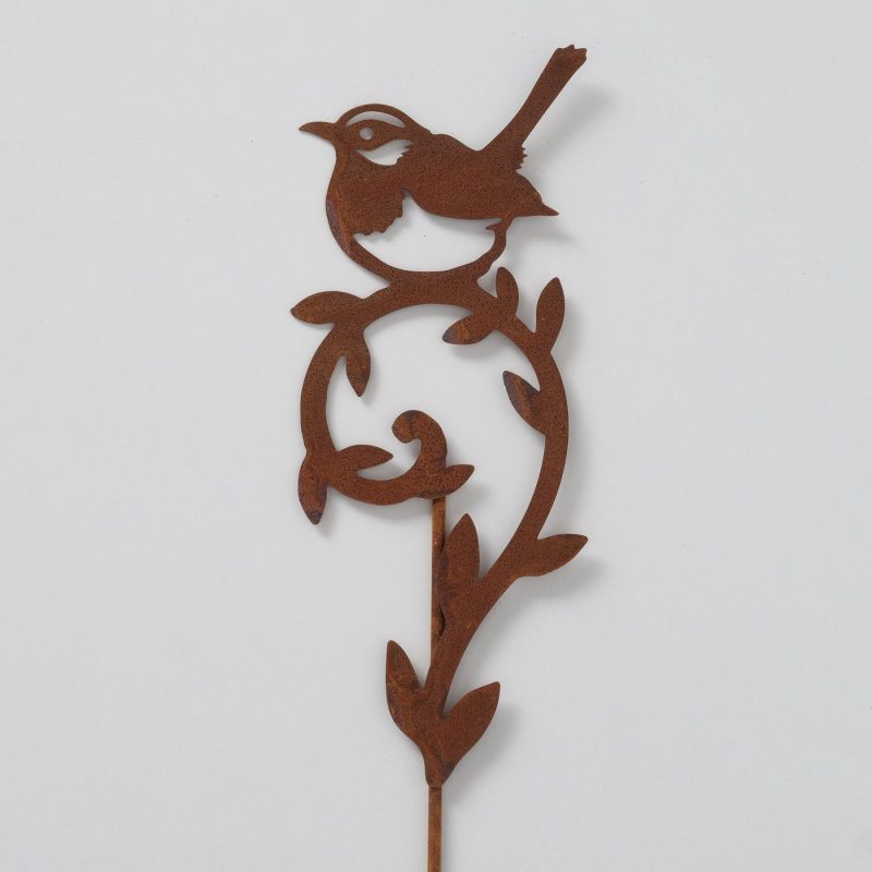 Pic Décoratif "Teta" Oiseau en Métal Rouillé 2 Modèles au Choix H.36cm – Image 5