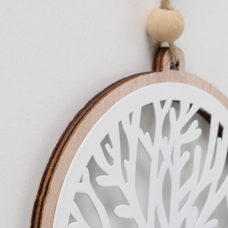 Pendentif "Leaf" Arbre de Vie Rond 10x11cm – Image 6