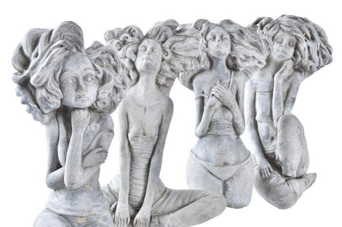 Figurine Fille en Ciment 4 Modèles au Choix 20x9x25cm