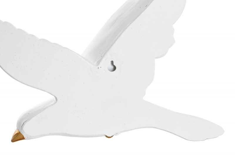 Colombe Murale en Résine Blanche 2 Modèles au Choix 28x4,5x23cm – Image 3