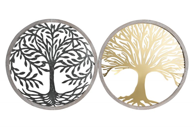 Cercle Arbre de Vie en Bois 2 Modèles au Choix 61x2x61cm