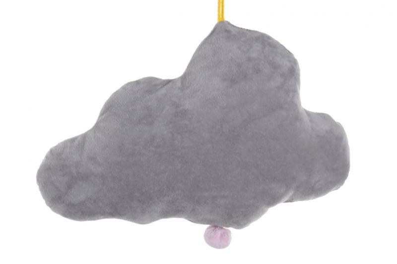 Suspension Coussin Musical Gris en Polyester 38x1x27cm – Image 2