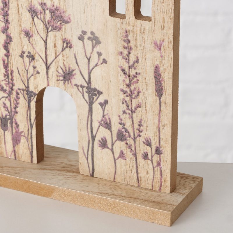 Maison Décorative "Kamina" à Poser, en Bois Décor Champêtre H.37cm – Image 3
