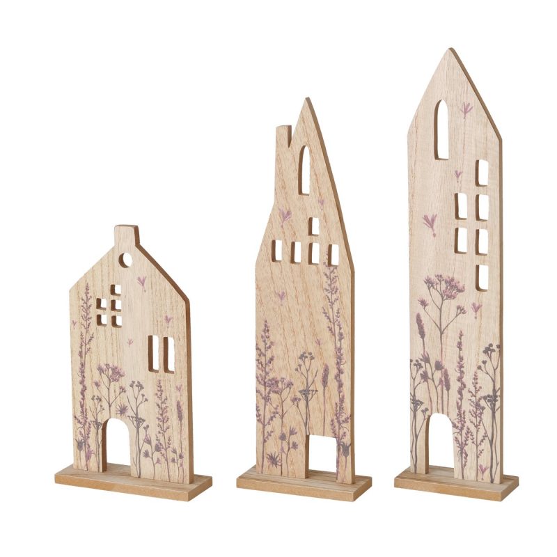 Maison Décorative "Kamina" à Poser, en Bois Décor Champêtre H.37cm – Image 6