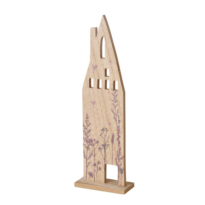 Maison Décorative "Kamina" à Poser, en Bois Décor Champêtre H.37cm – Image 5