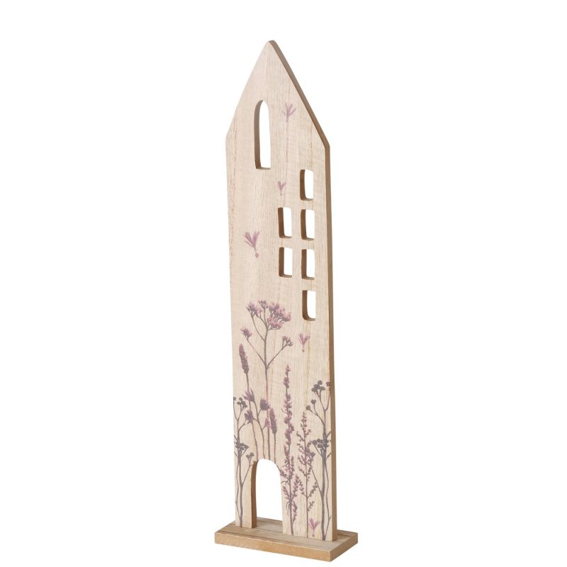 Maison Décorative "Kamina" à Poser, en Bois Décor Champêtre H.41cm