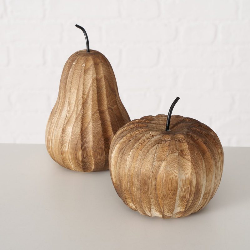 Pomme "Argon" en Pin Rouge H.14cm – Image 6