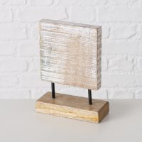 Objet Décoratif "Rihanna" à Poser en Bois de Manguier et Métal, 2 Modèles au Choix H.20cm – Image 4