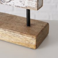 Objet Décoratif "Rihanna" à Poser en Bois de Manguier et Métal, 2 Modèles au Choix H.20cm – Image 3