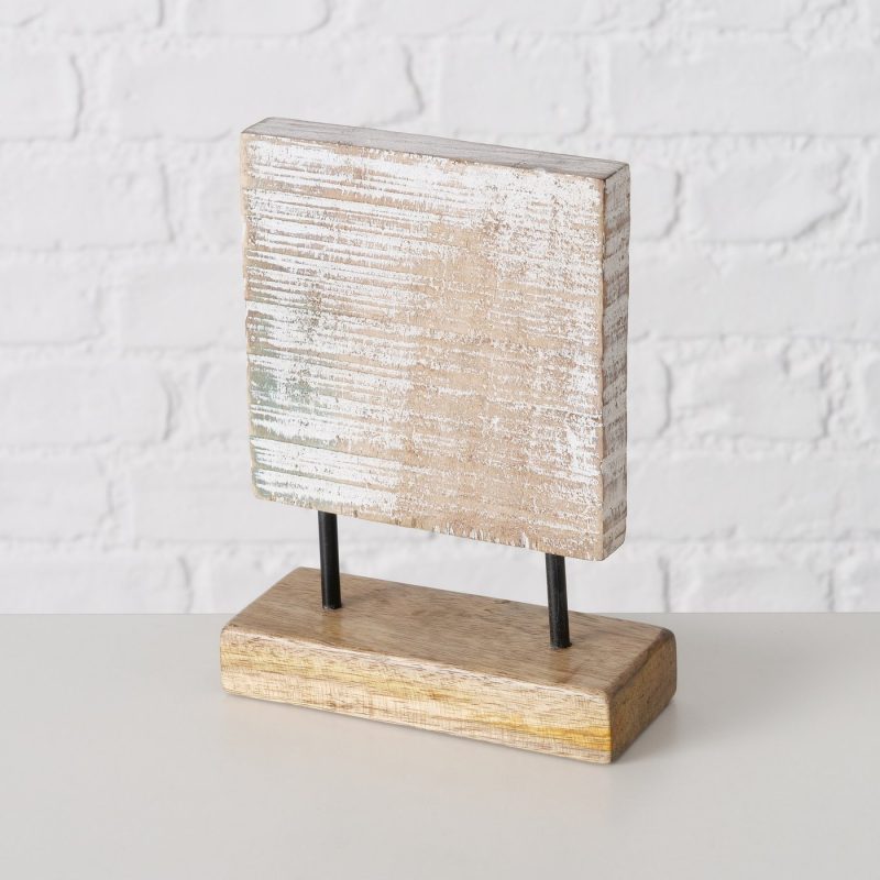 Objet Décoratif "Rihanna" à Poser en Bois de Manguier et Métal, 2 Modèles au Choix H.20cm – Image 4