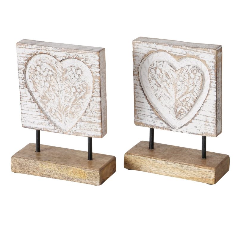 Objet Décoratif "Rihanna" à Poser en Bois de Manguier et Métal, 2 Modèles au Choix H.20cm – Image 9