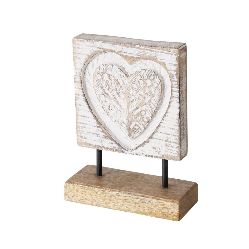 Objet Décoratif "Rihanna" à Poser en Bois de Manguier et Métal, 2 Modèles au Choix H.20cm – Image 7
