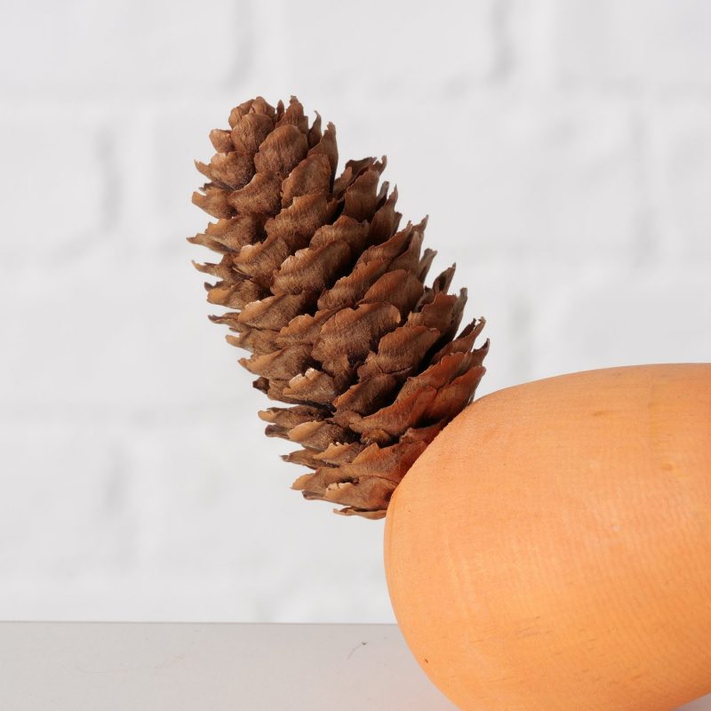 Renard "Kettu" en Bois et Pomme de Pin, 3 Coloris au Choix, H.9cm – Image 2