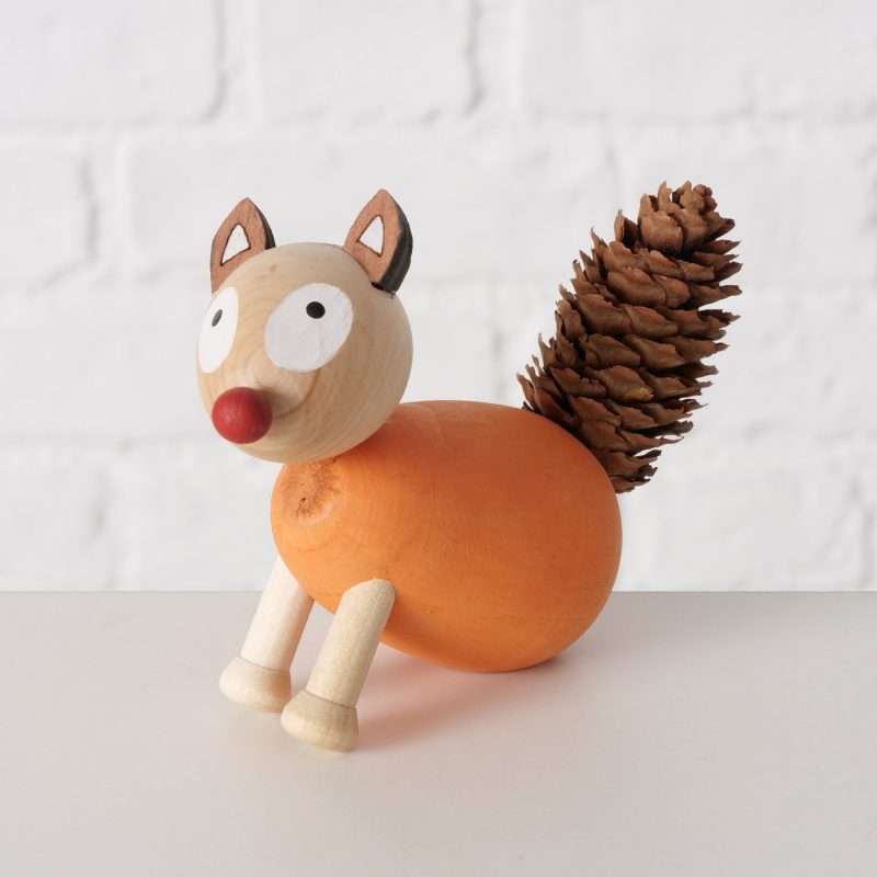 Renard "Kettu" en Bois et Pomme de Pin, 3 Coloris au Choix, H.9cm – Image 6
