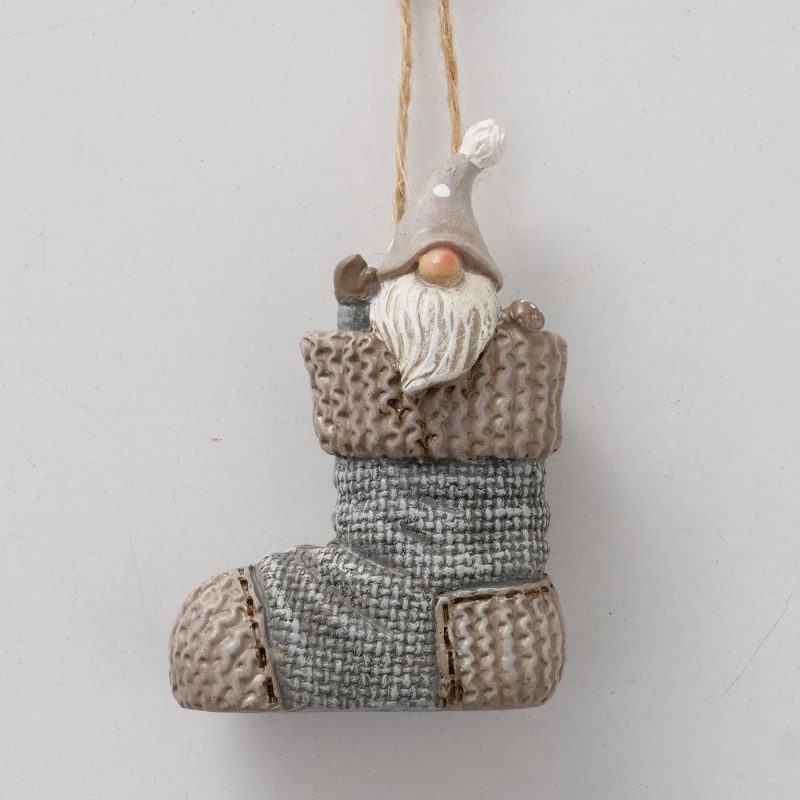Pendentif "Socky" Chaussette Lutin, en Résine, 2 Modèles au Choix, 8x5cm – Image 7