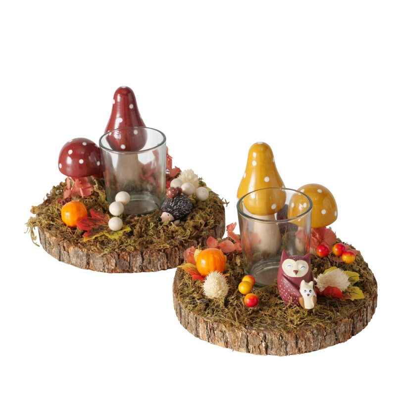 Photophore "Efterar" d'Automne, 2 Modèles au Choix H.12cm – Image 2
