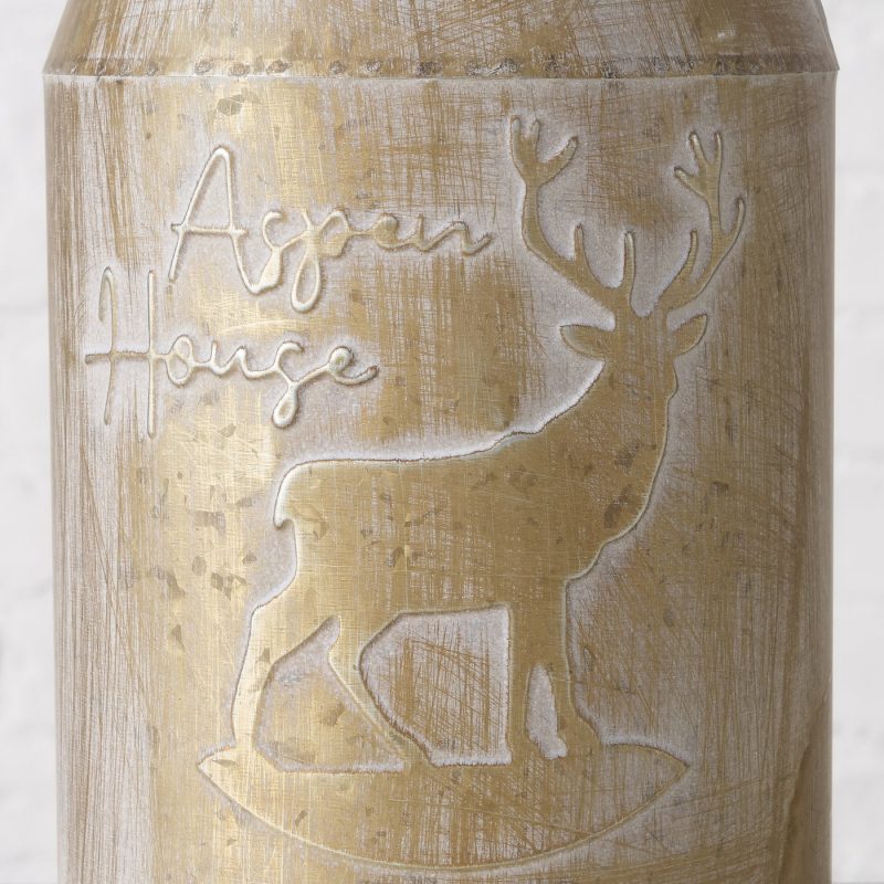 Pot à Lait Décoratif "Forestis" en Zinc Patiné, H.36cm – Image 8