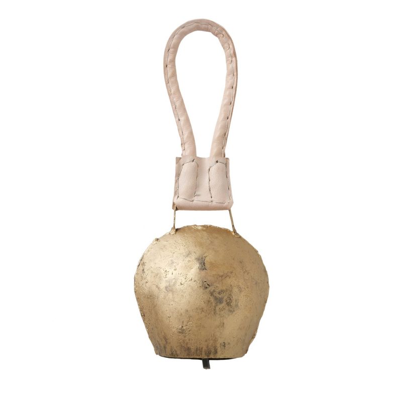 Cloche Décorative "Kuhglocke" en Métal Mat Shabby 25x6cm – Image 3