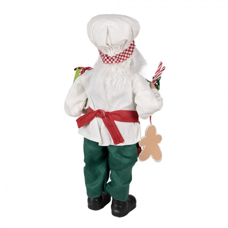 Père-Noël Décoratif "Chef Patissier" 26x16x46cm – Image 2