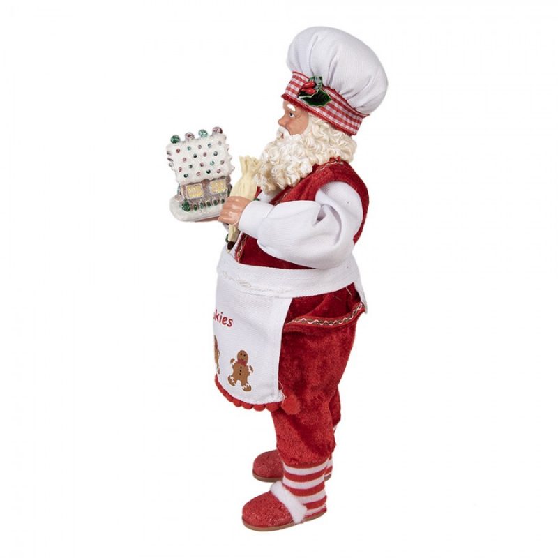 Père-Noël Décoratif "Pâtissier" 16x8x28cm – Image 3